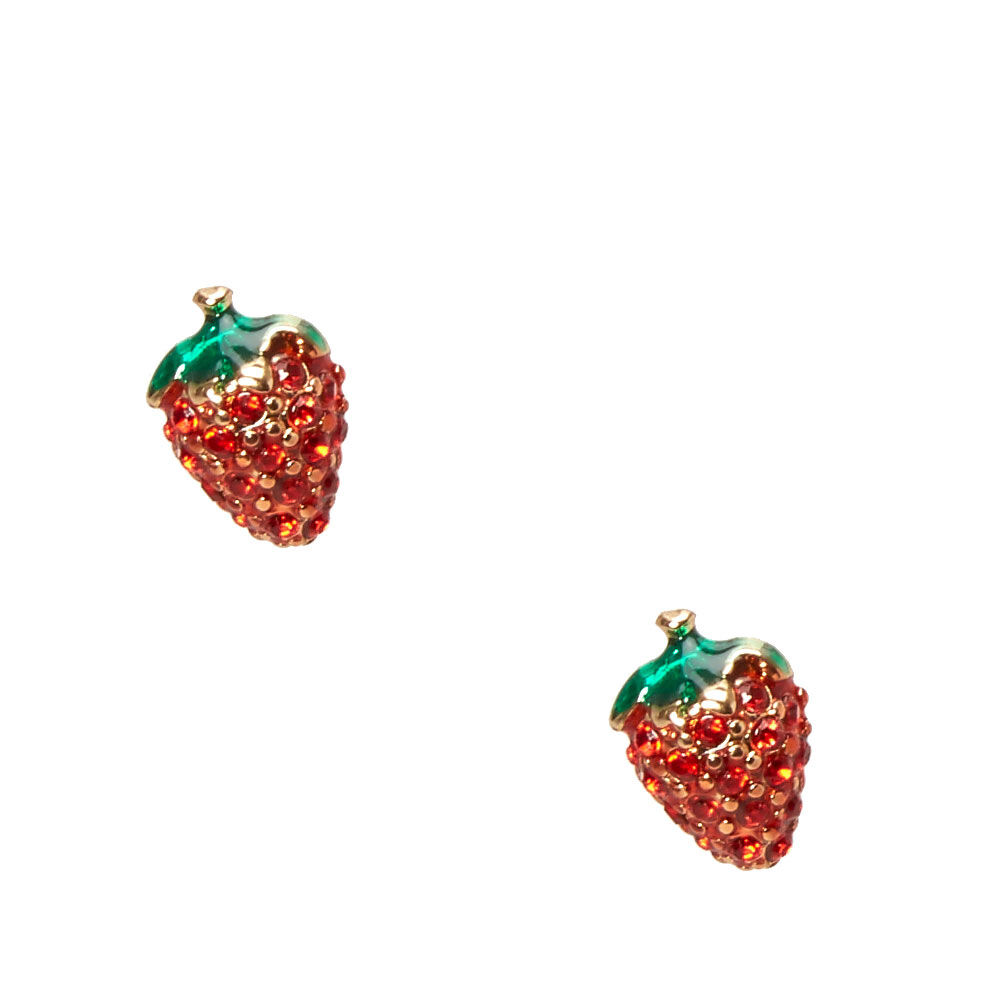 strawberry stud earrings