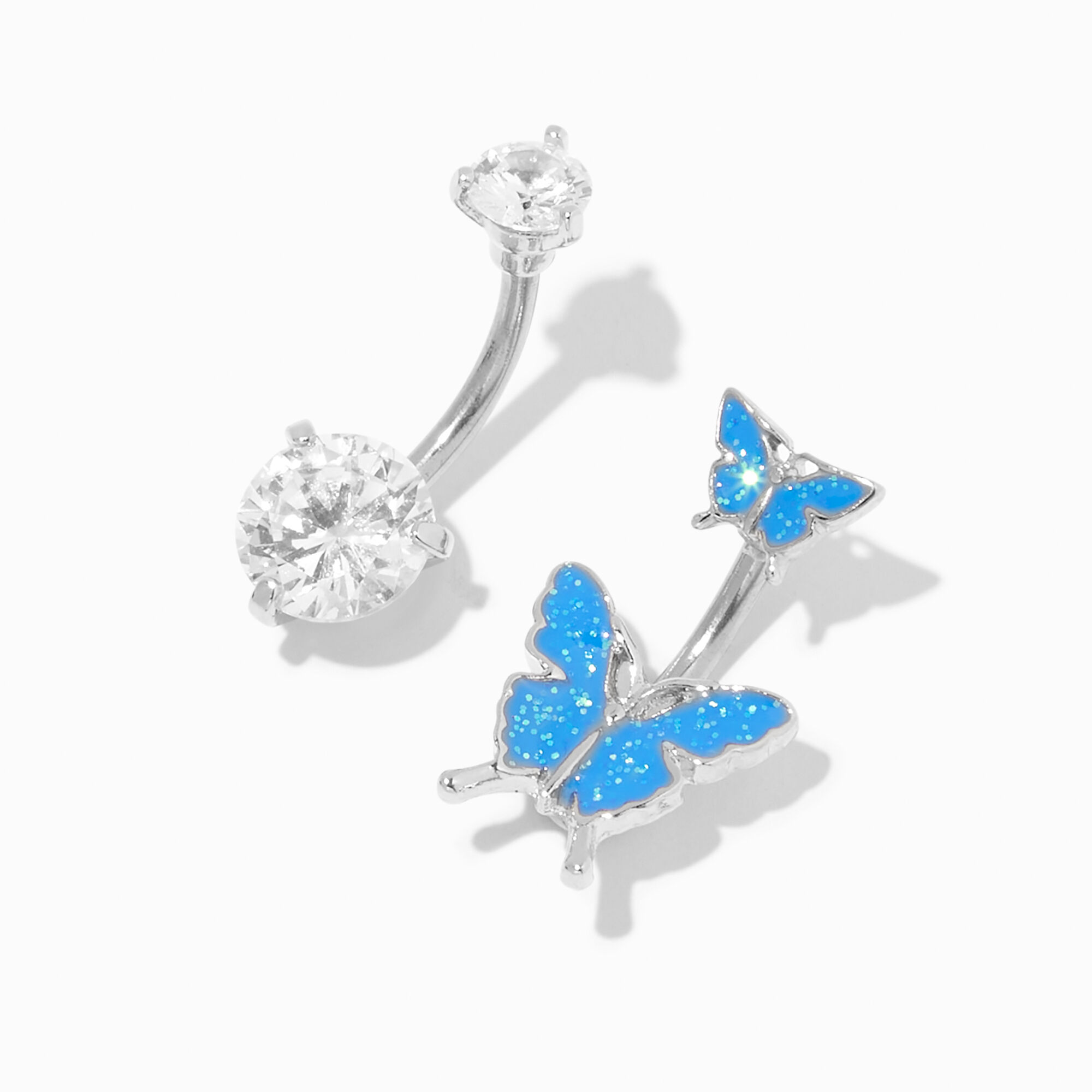 Blue butterfly belly clearance ring