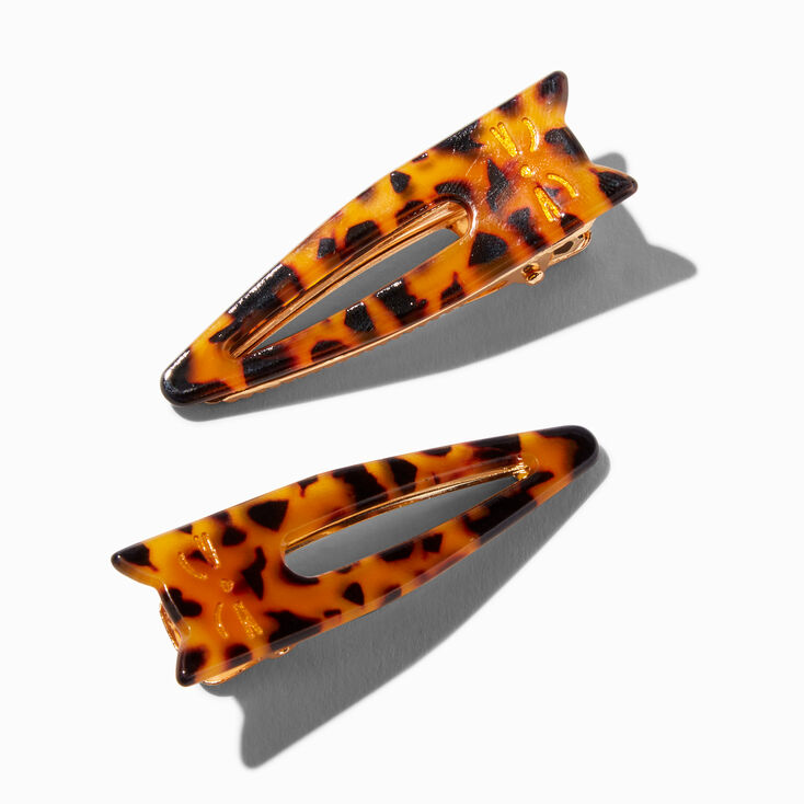 Tortoiseshell Cat Hair Clips - 2 Pack,