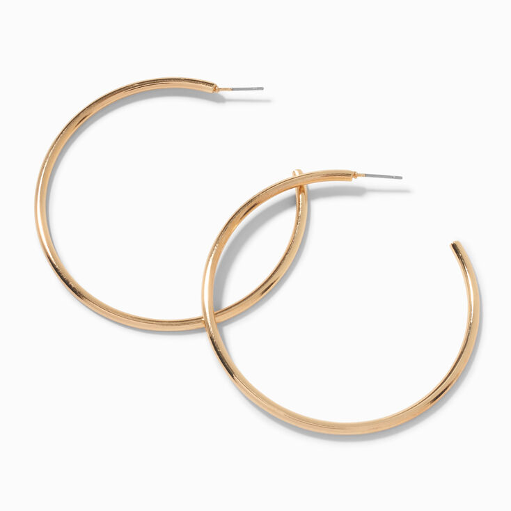 Gold-tone 60MM Hoop Earrings ,