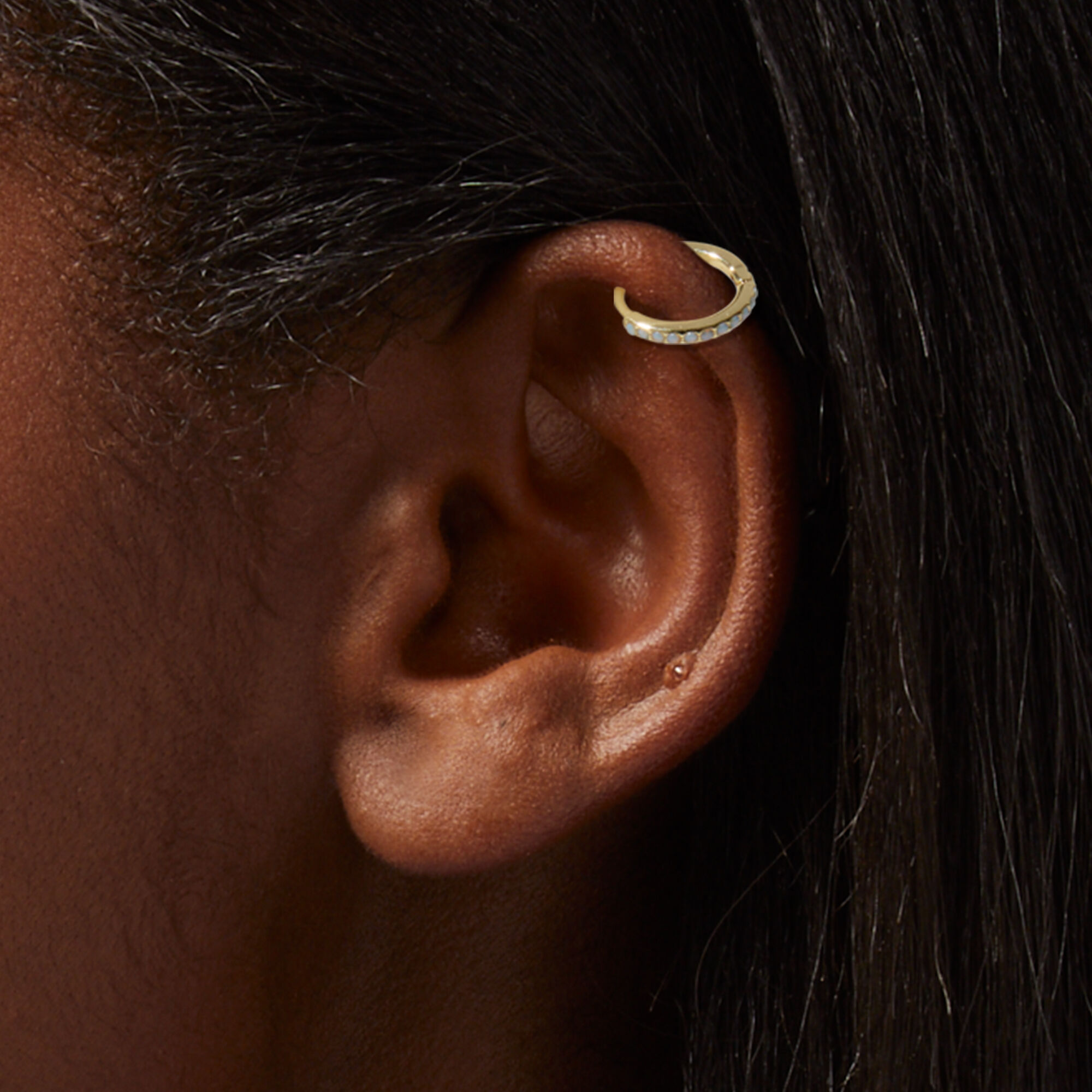 Silver online cartilage piercing