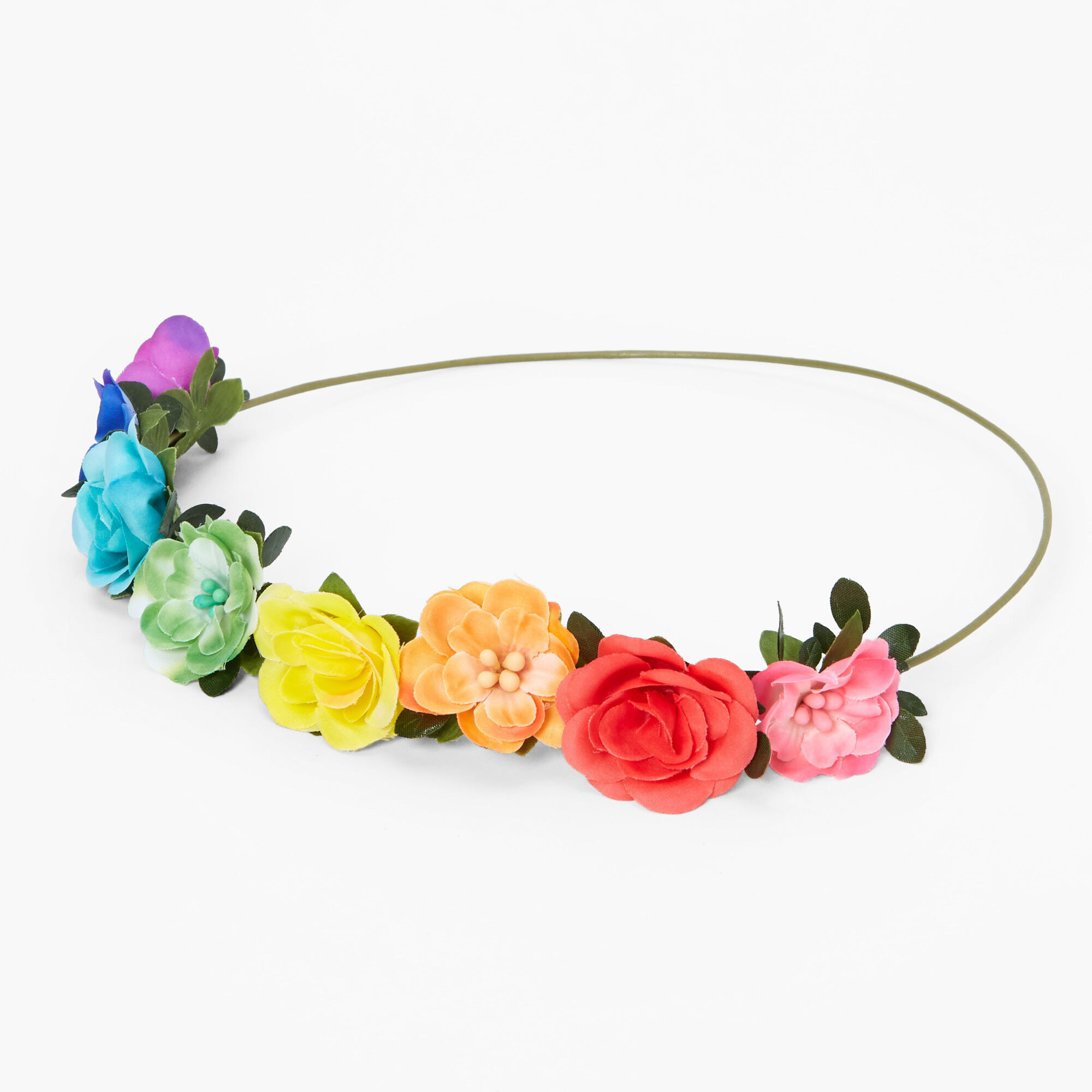 Rainbow Mini Flower Crown Icing US