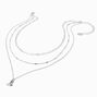 Silver-tone Cowboy Boot Multi-Strand Necklace,