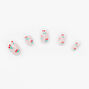 Cherry French Manicure Almond Press On Vegan Faux Nail Set &#40;24 Pack&#41;,