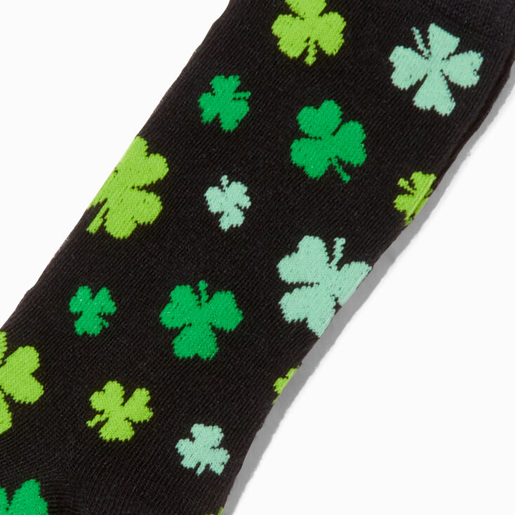 All-Over Shamrock-Print Crew Socks,