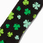 All-Over Shamrock-Print Crew Socks,