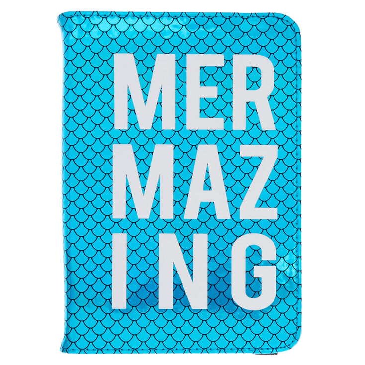 8" Metallic Mermazing Universal Tablet Folio Case,