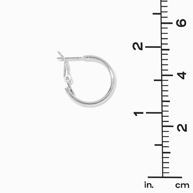 Icing Recycled Jewelry Silver-tone 20MM Hoop Earrings,