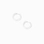 Icing Select Sterling Silver 8MM Clicker Hoop Earrings,