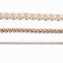 Rose Gold Pearl Stretch Bracelets &#40;3 Pack&#41;,
