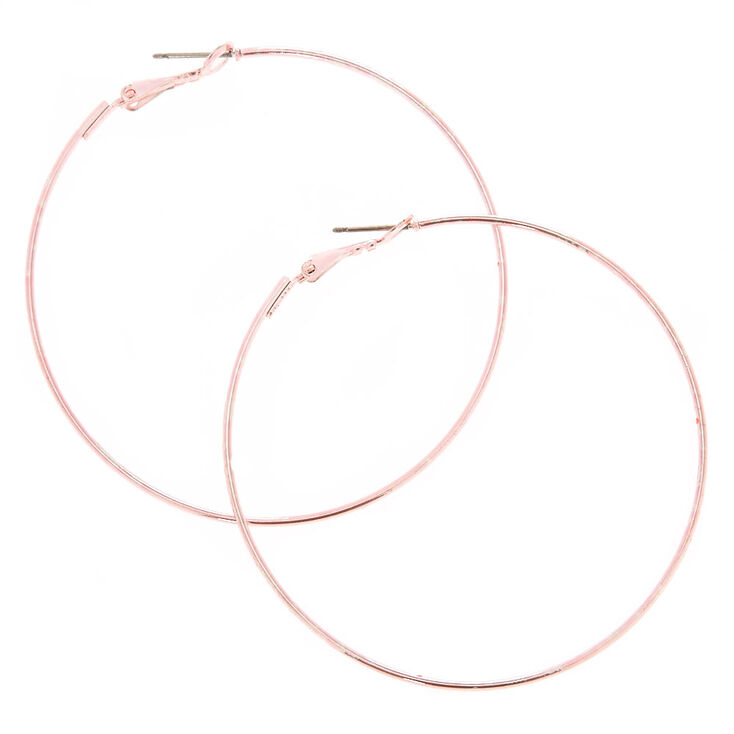 60MM Pink Hoop Earrings,