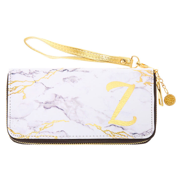 Marble Initial Wristlet - Z,