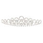 Silver-Tone Crystal Mini Tiara,