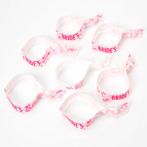 The Bride &amp; Bride&#39;s Babes Hair Tie Bracelets - Pink, 7 Pack,