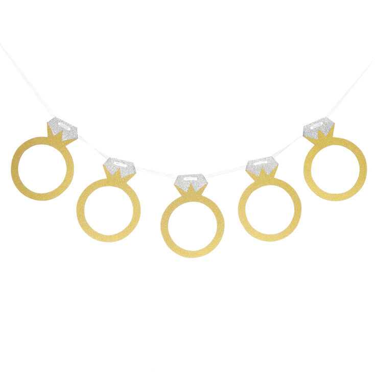 Glitter Ring Banner - Gold,