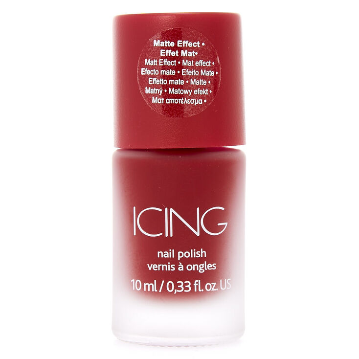 Matte Nail Polish - Dark Red,