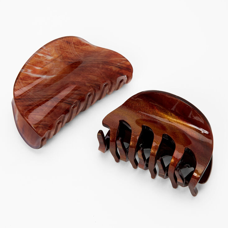 Burnished Bronze Hair Claws - 2 Pack,