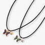 Best Friends Butterfly Mood Adjustable Cord Necklaces- 2 Pack,
