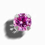 Icing Exclusive 14kt White Gold 3mm Lab Grown Pink Sapphire Studs Ear Piercing Kit with Ear Care Solution,