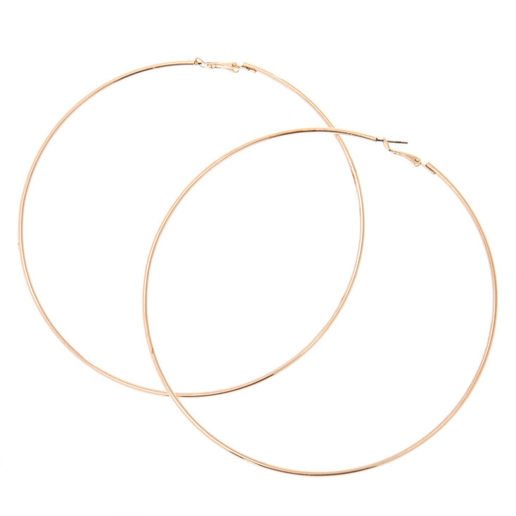 115MM Rose Gold-Toned Hoop Earrings,