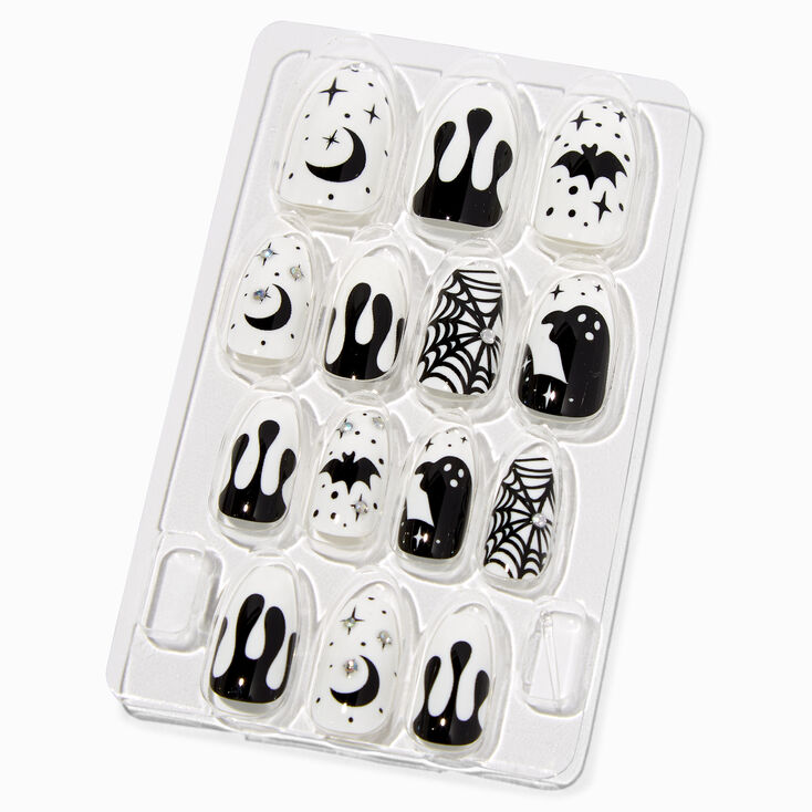 Halloween Icons Press On Faux Nail Set - 24 Pack,