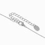 Silver Cursive Lowercase Initial Pendant Necklace - A,
