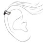 Black Textured Ear Cuffs - 3 Pack,