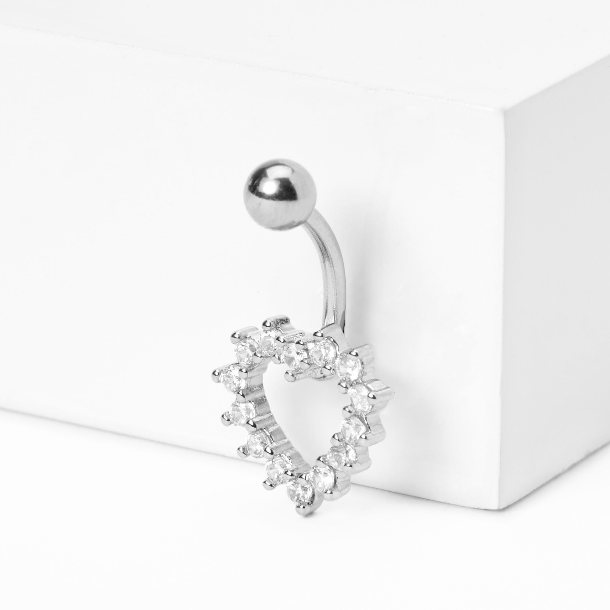 Heart dangle belly hotsell button rings