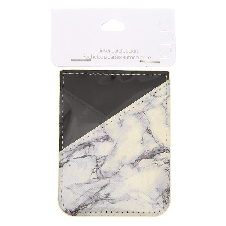 Marble Stick On Card Pocket,