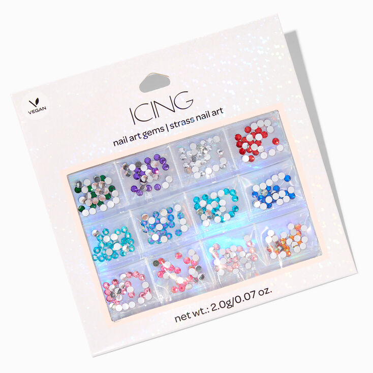 Nail art rhinestones square gem personalized manicure DIY