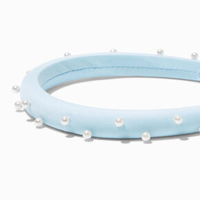 Blue Pearl Embellished Headband,