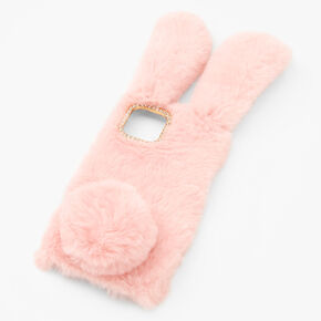 Furry Pink Bunny Phone Case - Fits iPhone 12 Pro Max,