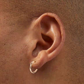 Mixed Metal Hoops &amp; Gemstone Studs Earring Set - 9 Pack,