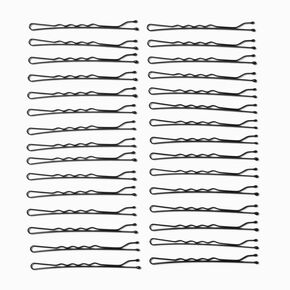 Large Basic Bobby Pins - Black, 30 Pack,