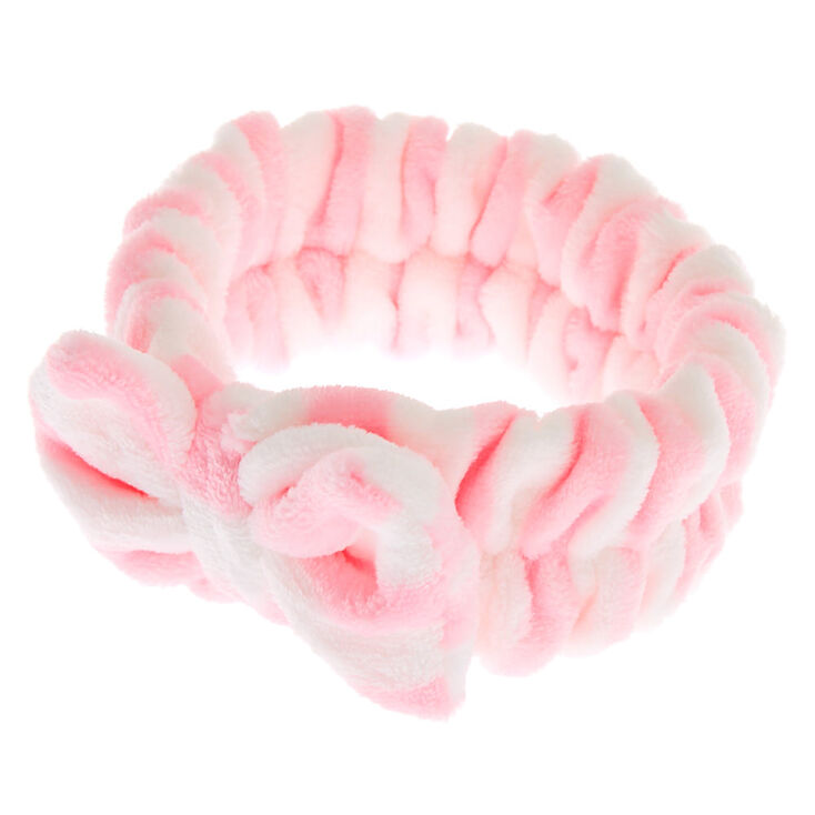 Striped Makeup Headwrap - Pink,