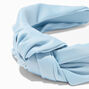 Light Blue Silk Knotted Headband,
