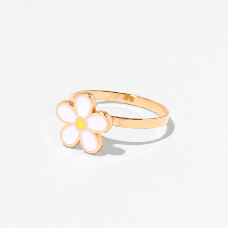 Gold Daisy Fidget Ring,