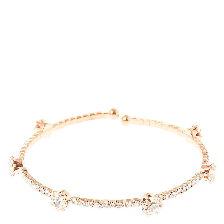 Dazzling Rose Gold Tone Bracelet,