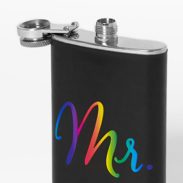 Rainbow Mr. Wedding Flask,