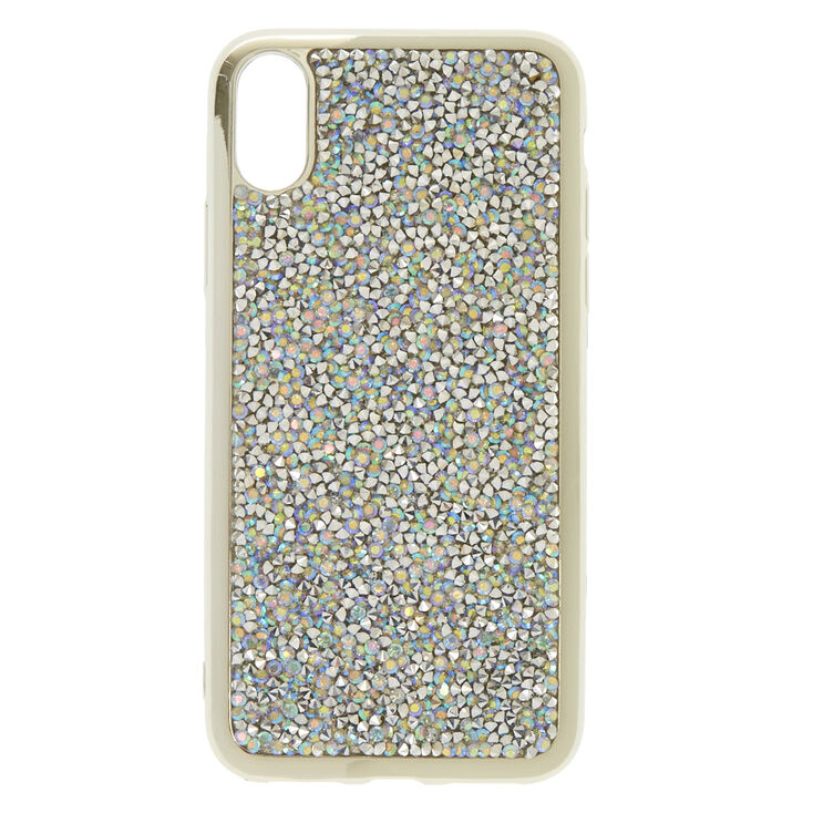 Iridescent Crushed Stone Phone Case - Fits iPhone X/XS,