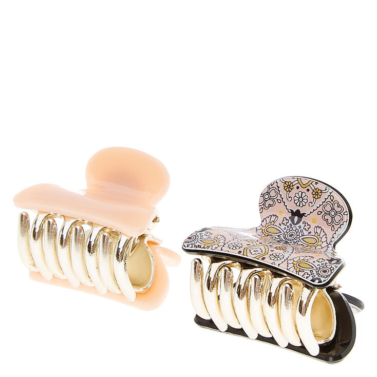 Paisley & Blush Mini Hair Claws,