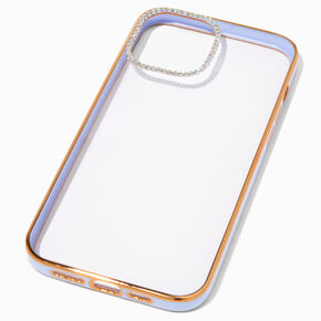 Embellished Clear/Lavender Phone Case - Fits iPhone&reg; 12 Pro Max,