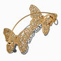 Gold-tone Filigree Double Butterfly Ear Cuff ,