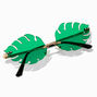 Green Tint Palm Leaf Gold Sunglasses,