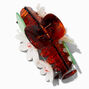 Multi-Colored Enamel Flowers Waterfall Drop Earrings,