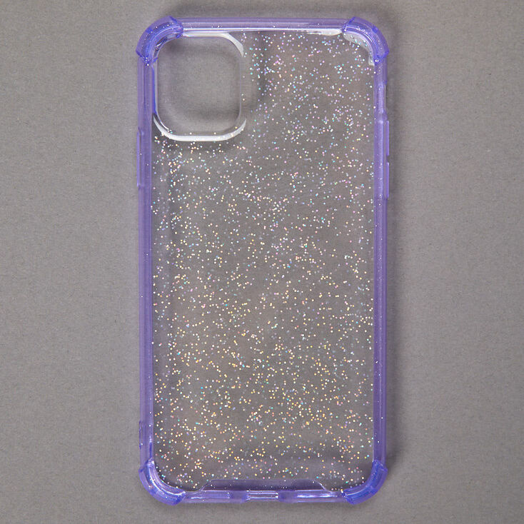 Clear Lavender Glitter Protective Phone Case Fits Iphone 11 Icing Us