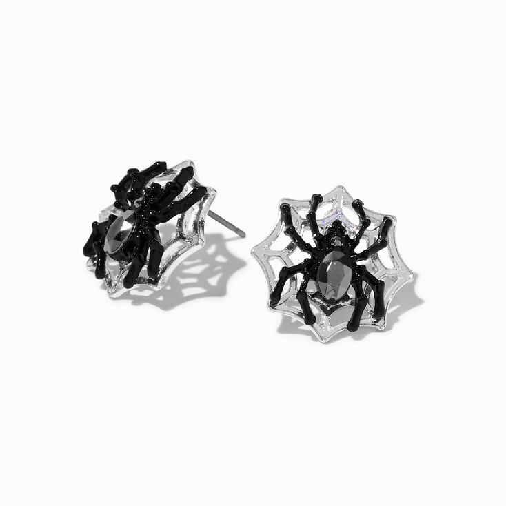 22G Sterling Silver Crystal & Ball Nose Studs with Diamond Cut Hoops - 6 Pack,
