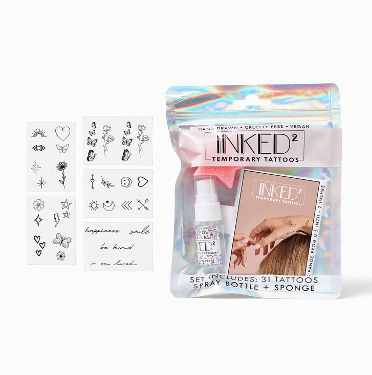 INKED by Dani Temporary Tattoo Party Kit,