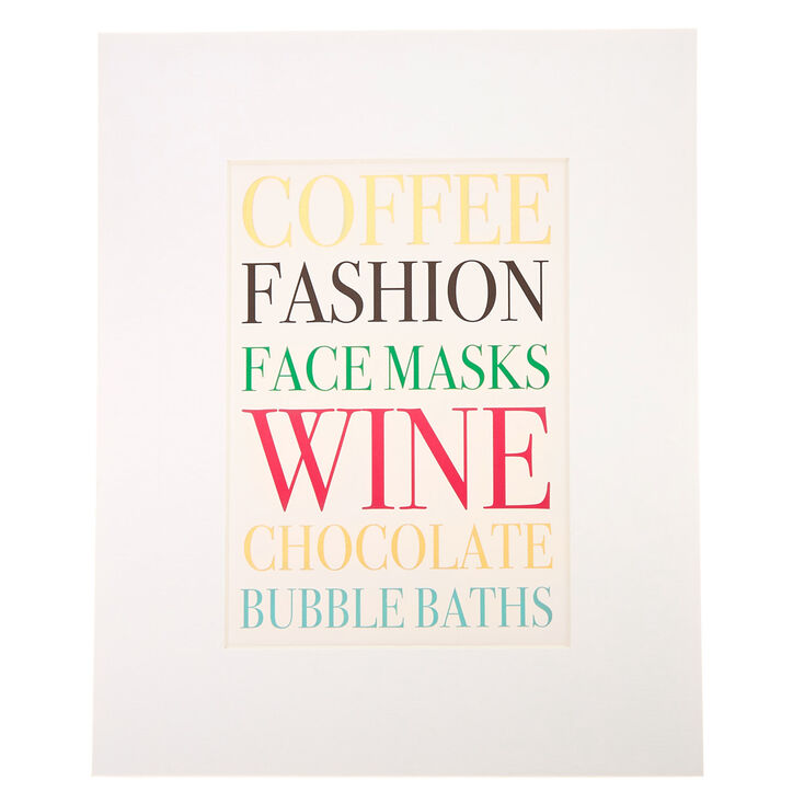 Girl Faves Mini Wall Art,