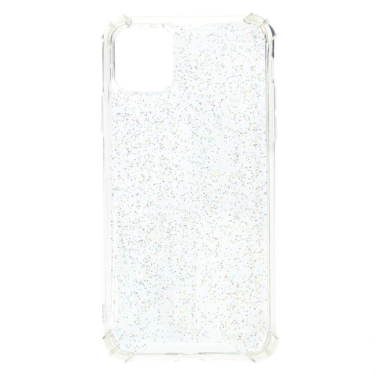 Clear Glitter Protective Phone Case - Fits iPhone 11